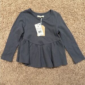 Charming Blue Long Sleeve Kids Top